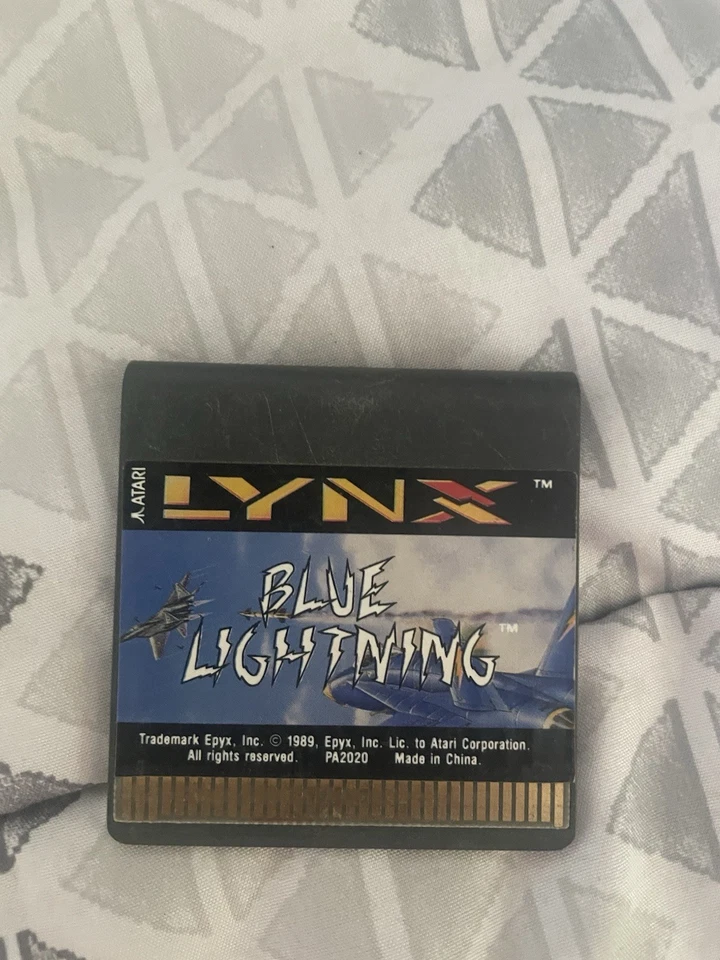 Atari Lynx Blue Lightning - untested - cart only   - Image 1 of 1