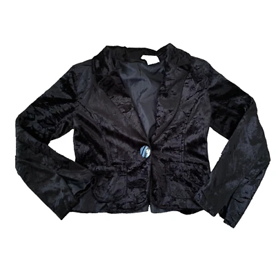 Chaqueta Blazer Mary-Kate and Ashley Vintage Niños Terciopelo Azul Marino L 10-12 Foto 1 de 4