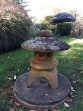 Japanese Carved Stone Pagoda Garden Lantern Antique Style