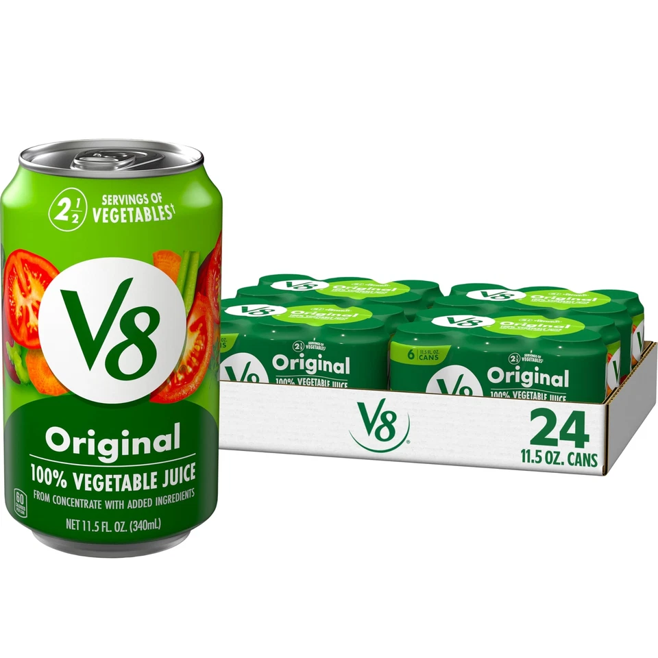 V8 Original 100 Vegetable Juice Vegetable Blend with Tomato Juice 11.5 FL OZ