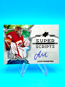 2022-23 Upper Deck SPX Jacob Markstrom #SS-JM Super Autographs Scripts