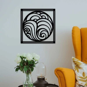 Abstract Wall Art Modern Decor Home Hanging Art Wooden Wall Decoration Design - Picture 1 of 10