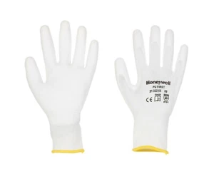 1 Paar - Honeywell 2132255 PU FIRST weiß schützend Arbeitshandschuh Größe 6 - Größe 11 - Bild 1 von 7