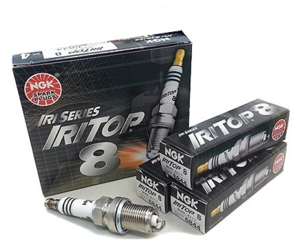 [Set of 4] NGK IRI Series IRITOP8 Iridium Spark Plugs Heat Range No.8 - Image 1 of 1