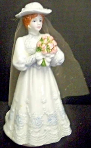 Estatuilla musical de porcelana Schmid Bride de colección boda marzo Md Japón firmada 7 1/2" - Imagen 1 de 6