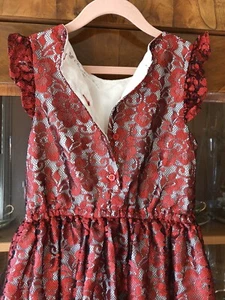 Cherokee Red Lace Dress Size M (7/8) - Picture 1 of 12