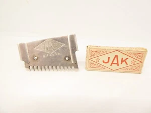 RASOIR/ RAZOR - JAK - 2 DOIGTS / FINGERS - DE VOYAGE / TRAVEL - + LAMES - RARE ! - Picture 1 of 18