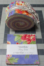 RARE MODA "MAYPOLE" QUILT COTTON FABRIC JELLY ROLL & CHARM PACK BY APRIL CORNELL