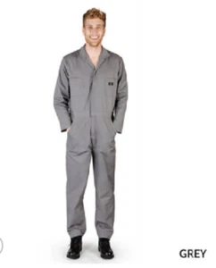 Long Sleeve Coverall Jumpsuit Boilersuit Protective Work Gear Mechanic Tall Size - Picture 1 of 16