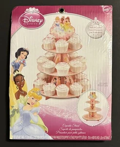 Disney Princess Snow White Tiana Cupcake Stand Wilton Brand Holds 24 Cupcakes - Picture 1 of 5