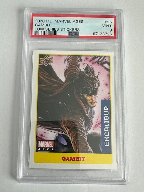 2020 Upper Deck Marvel Ages Low Sereis Sticker Gambit #95 PSA 9 - Image 1 of 1