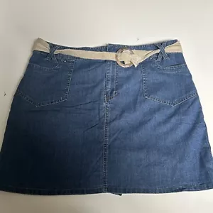 Sonoma Life & Style Damengröße 16 Denim vorne flach Skort Gürtel - Bild 1 von 4