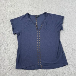 Pendleton Shirt Womens XS Extra Small Split V-Neck Top Short Sleeve - Picture 1 of 9