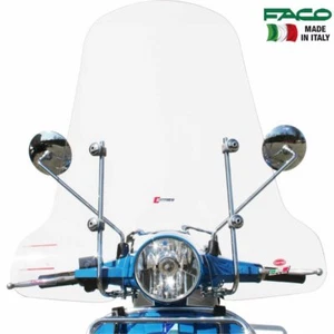 FACO PARABREZZA ALTO COMPLETO PIAGGIO VESPA PX 125-150-200 ARCOBALENO 1984-1997 - Picture 1 of 1