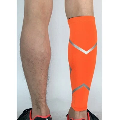 2 PCS Basketball Protector Elastic Sport Stripe Leg Warmer Cycling Pressure Sock - Image 1 of 4