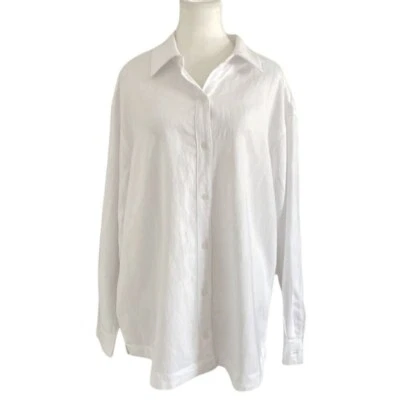 RITMO. CAMISA CLÁSICA BLANCA MEZCLA LINO MANGA LARGA ABOTONADA - S Foto 1 de 4