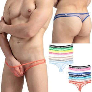 Herren Transparent Bikini G-String Unterwäsche Netz Transparent Slip Tangas Durchsichtig - Bild 1 von 56