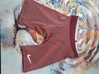 Nike Pro Elite 1/2 Half Tights Track Field Red Striped Shorts AO8152-611 Small S