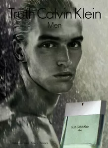 2003 Calvin Klein CK Truth Men Shaun Dewet perfume 1 página anuncio de revista - Imagen 1 de 1