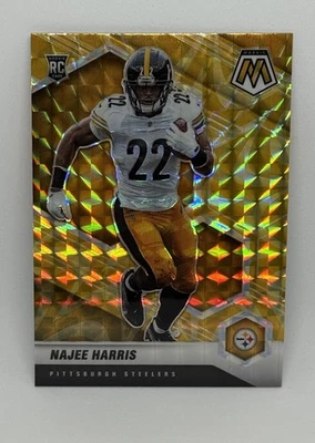 2021 Panini Mosaic #313 Najee Harris Prizm Reactive Yellow Rookie Steelers - Image 1 of 2