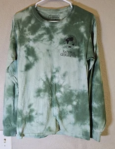 National Geographic Langarm grün Batik T-Shirt Small 🔥🔥🔥 - Bild 1 von 9