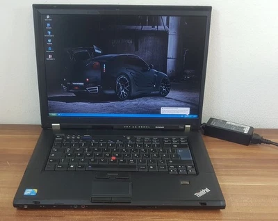 15,4" Lenovo Thinkpad T500 Intel P8600 2x2,4GHz 4GB/500GB Wlan WXGA+ 1680x1050 - Bild 1 von 4