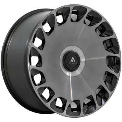 Asanti ABL-45 Aristocrat 20x10.5 5x112/5x4.5" +40mm Black/Tint Wheel Rim 20 Inch - Image 1 of 4