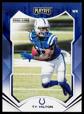2021 Panini Playoff T.Y. Hilton 58 Goal Line Indianapolis Colts - Image 1 of 2