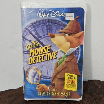 The Great Mouse Detective VHS, 1999 Walt Disney Clamshell NEW SEALED w/ Watermar - Image 1 of 4