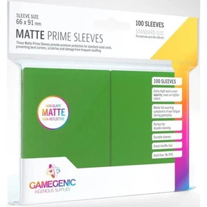 Gamegenic - Mangas Prime Mate (100) - Verde - Totalmente Nuevas y Precintadas - Imagen 1 de 3