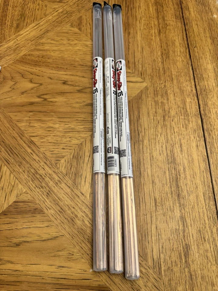 Harris Stay Silv 15% hastes de liga de brasagem prata HVAC 3 pacotes - 28 hastes por pacote - Imagem 1 de 1