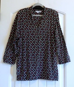 Chico's V-Neck Pullover Top Blouse Women's SZ 3 or Misses SZ XL - Picture 1 of 2