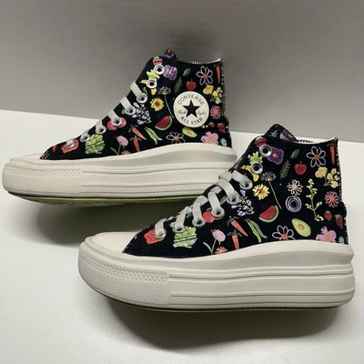 Converse Chuck Taylor All Star High Festival Smoothie Fruits Flowers  Womens 5 - Image 1 of 4