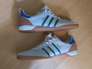 Adidas Palace Suede Sneakers Skate Grunge Streetwear Size 12 Blue Tan - Picture 1 of 10