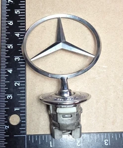 MERCEDES BENZ STANDING STAR CHROME HOOD ORNAMENT 3" {6154} - Picture 1 of 8