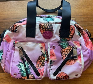 Juicy Couture Travel Tote Lunch Bag Pineapple Watermelon Fruit 12x8x6" - Picture 1 of 11