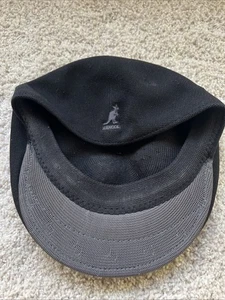 Herrenhut Kangol klein schwarz mit grauem Besatz - Bild 1 von 7
