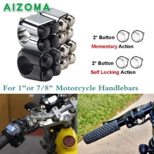 Universal Motorcycle Handlebar Switch 2 Self-Return Button+2 Self-locking Button - Imagen 1 de 13
