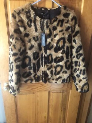 Chaqueta Romeo & Juliet Couture Mediana Mangas Largas Piel Multicolor Estampado Animal Foto 1 de 4