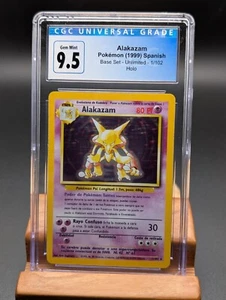 Pokemon Spagnolo 1999 Base Alakazam Holo #1 CGC Gemma Mint 9.5/10 - Foto 1 di 2