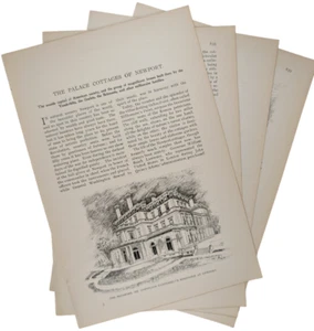 1897 Mansions Newport Rhode Island Munsey's Magazine Original 6pg - Picture 1 of 5