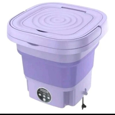 MINI Portable Wash Machine 8lbs Dual Knobs Timer Control Compact Laundry - Image 1 of 3
