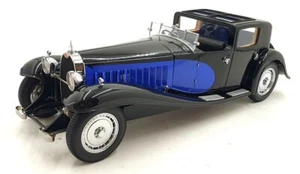 Bauer 1/18 Scale 3293-J4 - Bugatti Royale Coupe De Ville - Blue/Black - Picture 1 of 9