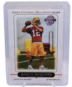 Aaron Rodgers 2010 Topps 50th Anniversary Reprint 2005 Topps Rookie Card #431 - Picture 1 of 2
