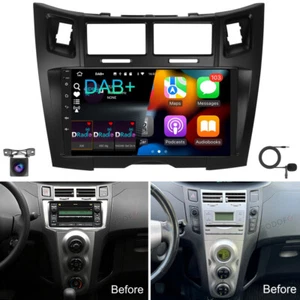 DAB+ Für Toyota Yaris P9 2005-2011 Android 15 Carplay GPS Navi Autoradio 2+32GB - Bild 1 von 22