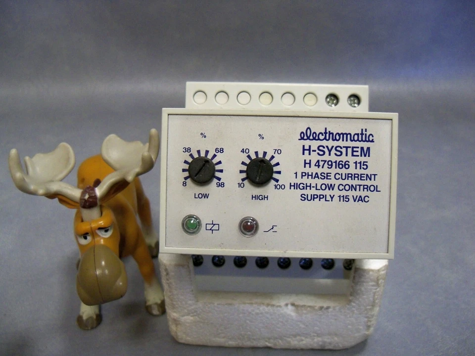 Electromatic H479166115 Current High-Low Control Relay 1 PH 115VAC - Image 1 of 4
