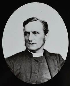 VICTORIAN Magic Lantern Slide BISHOP JOHN PATTERSON OF MELANESIA C1880 PHOTO - Picture 1 of 2