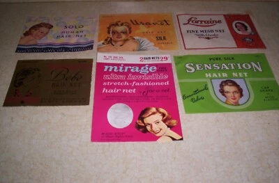 5 REDES DE CABELO HUMANO VINTAGE MIRAGE, LORRAINE, USANET, BEBE, SOLO, SENSAÇÃO - Imagem 1 de 4