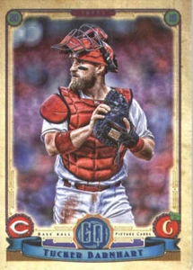 2019 Topps Gypsy Queen #195 Tucker Barnhart Cincinnati Reds Baseball Card - Picture 1 of 2