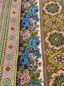 VTG MCM Cannon Royal Family No Iron Percale Multi Floral Flat Twin Sheet 72x104 - Picture 1 of 10